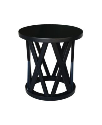 Round Ceylon End Table