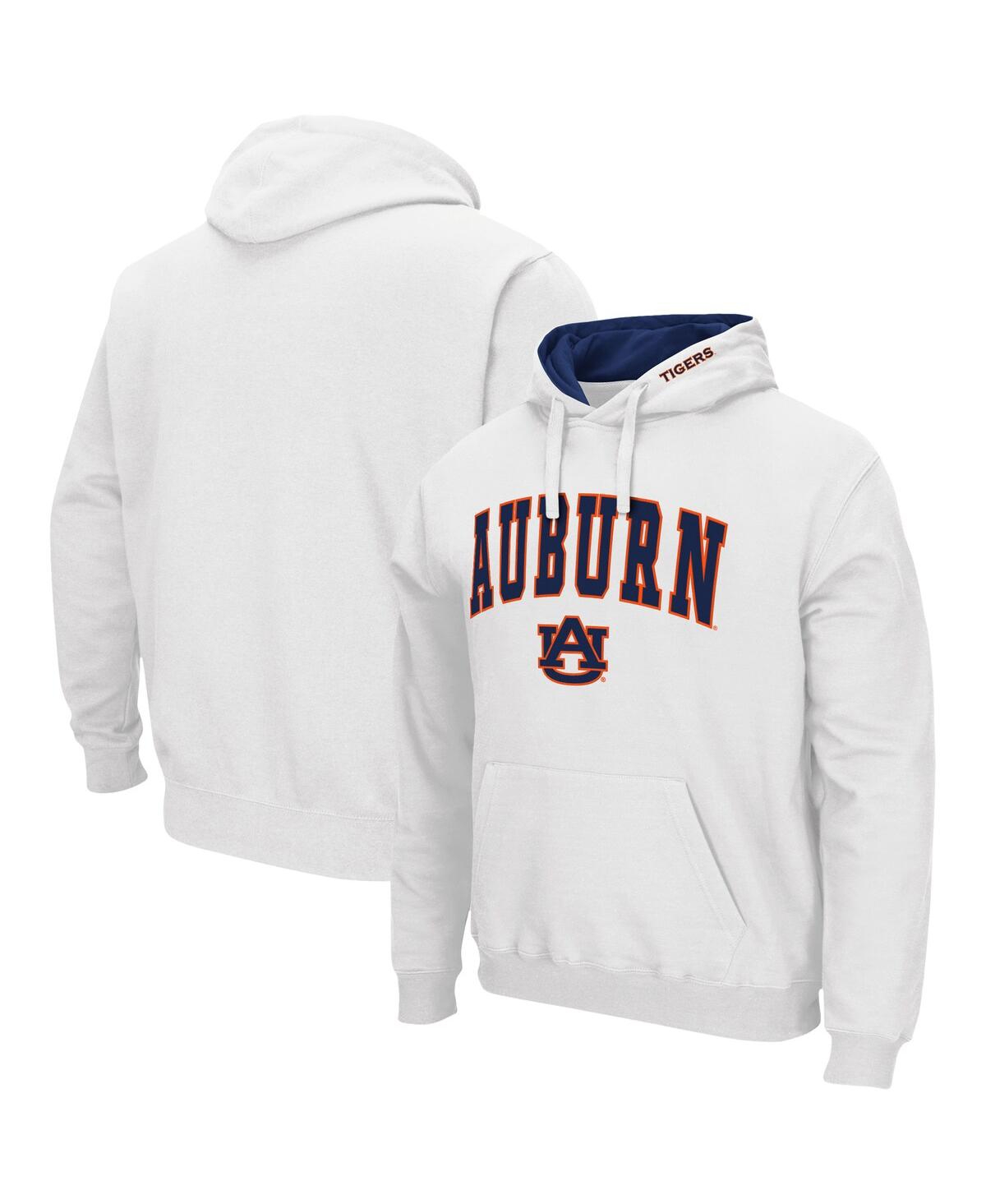 Colosseum Men's Auburn Tigers Arch Logo 3.0 Pullover Hoodie In White