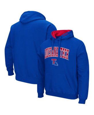 Men's Louisiana Tech Bulldogs Arch and Logo Pullover Hoodie