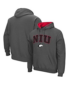 Men's Charcoal Northern Illinois Huskies Arch and Logo Pullover Hoodie