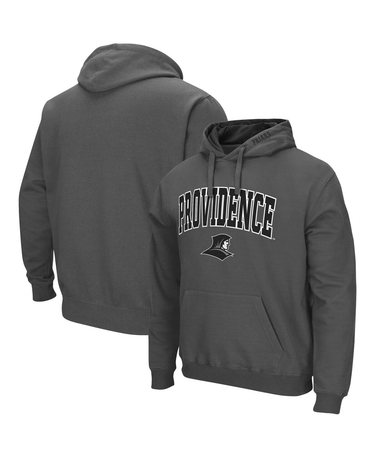 Colosseum Charcoal Providence Friars Arch And Logo Pullover Hoodie In Charcoal