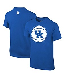 Youth Boys Royal Kentucky Wildcats Sideline Basketball Icon T-shirt