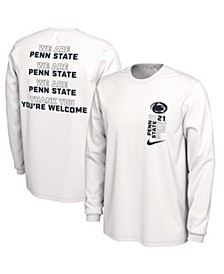 Men's White Penn State Nittany Lions 2021 White Out Student Long Sleeve T-shirt