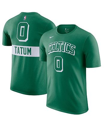 Youth Boston Celtics Jayson Tatum Nike Kelly Green Logo Name & Number  Performance T-Shirt