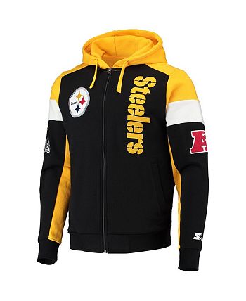 Pittsburgh Steelers Starter Extreme Full-Zip Hoodie Jacket - Black