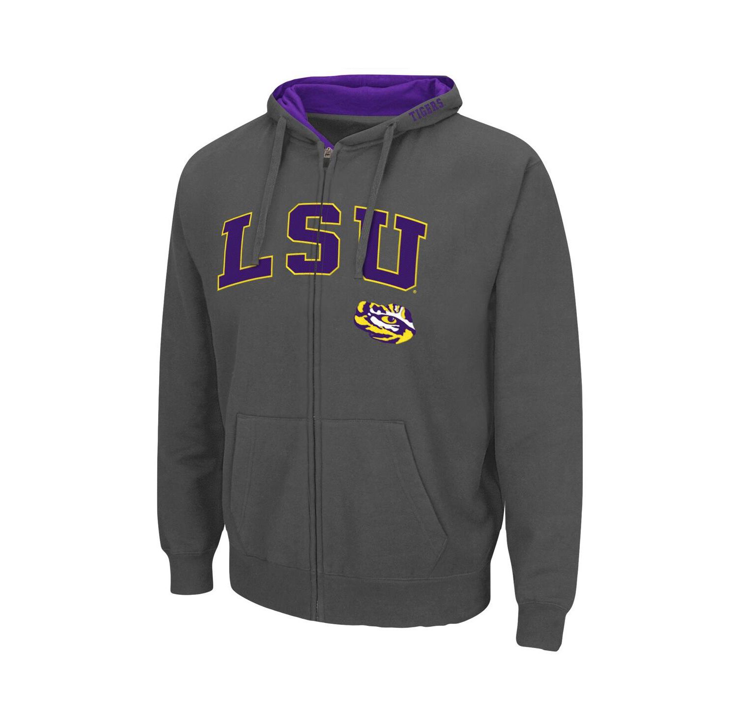 Men's LSU Tigers Arch Logo 3.0 Full-Zip Hoodie