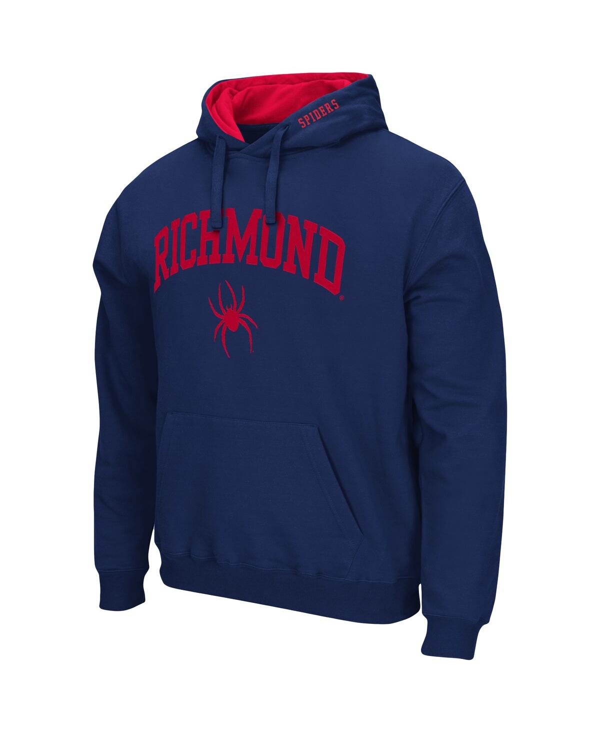 Colosseum Heathered Gray Richmond Spiders Arch And Logo Pullover Hoodie In Heathered Gray