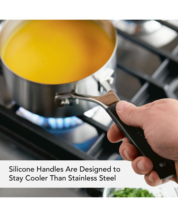 KitchenAid Stainless Steel 1 Quart Induction Sauce Pan with Pour Spouts