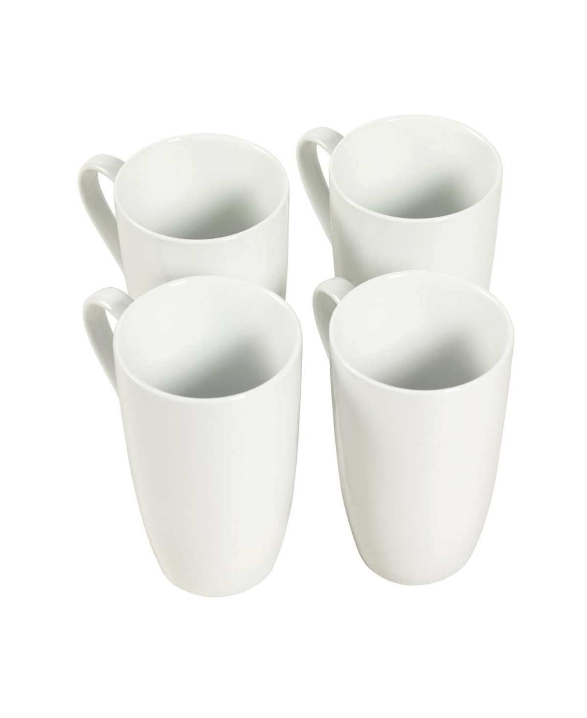 Denmark Latte Mugs, Set of 4 - White
