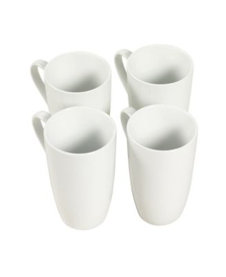 Tabletops Unlimited Argentina Mug - Color Band & Diamond Design, Ceramic, 4 3/8" Height