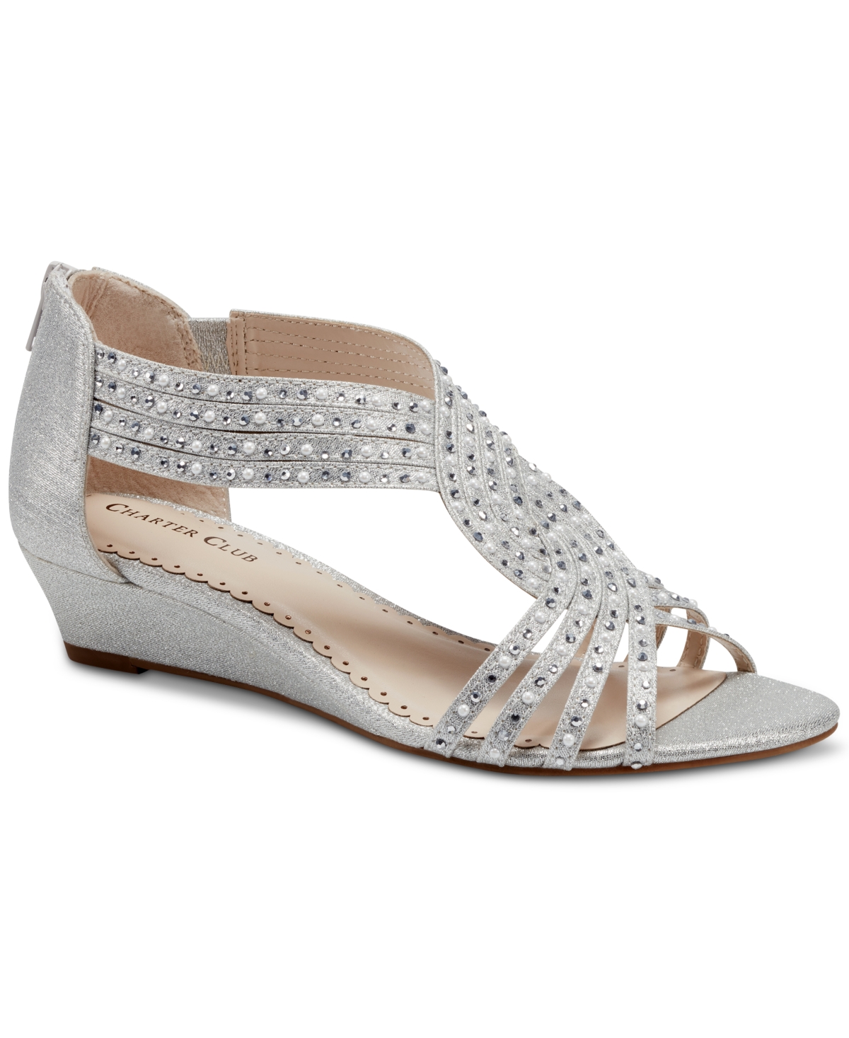 Charter Club Ginifur Wedge Sandals, Created for Macy's Women's Shoes