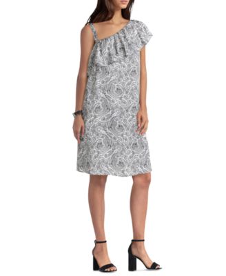 parker one shoulder dress