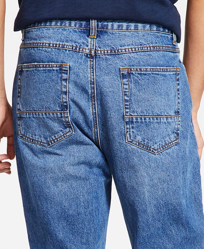 Sun + Stone Men's Judas LooseFit Patchwork Jeans Macy's