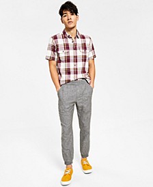 Men's Charles Linen Jogger Pants, Created for Macy's 