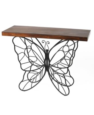 luxen home butterfly accent table