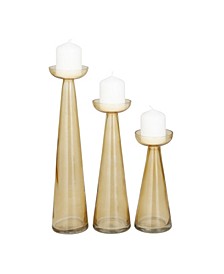 Contemporary Candle Holder, Set of 3