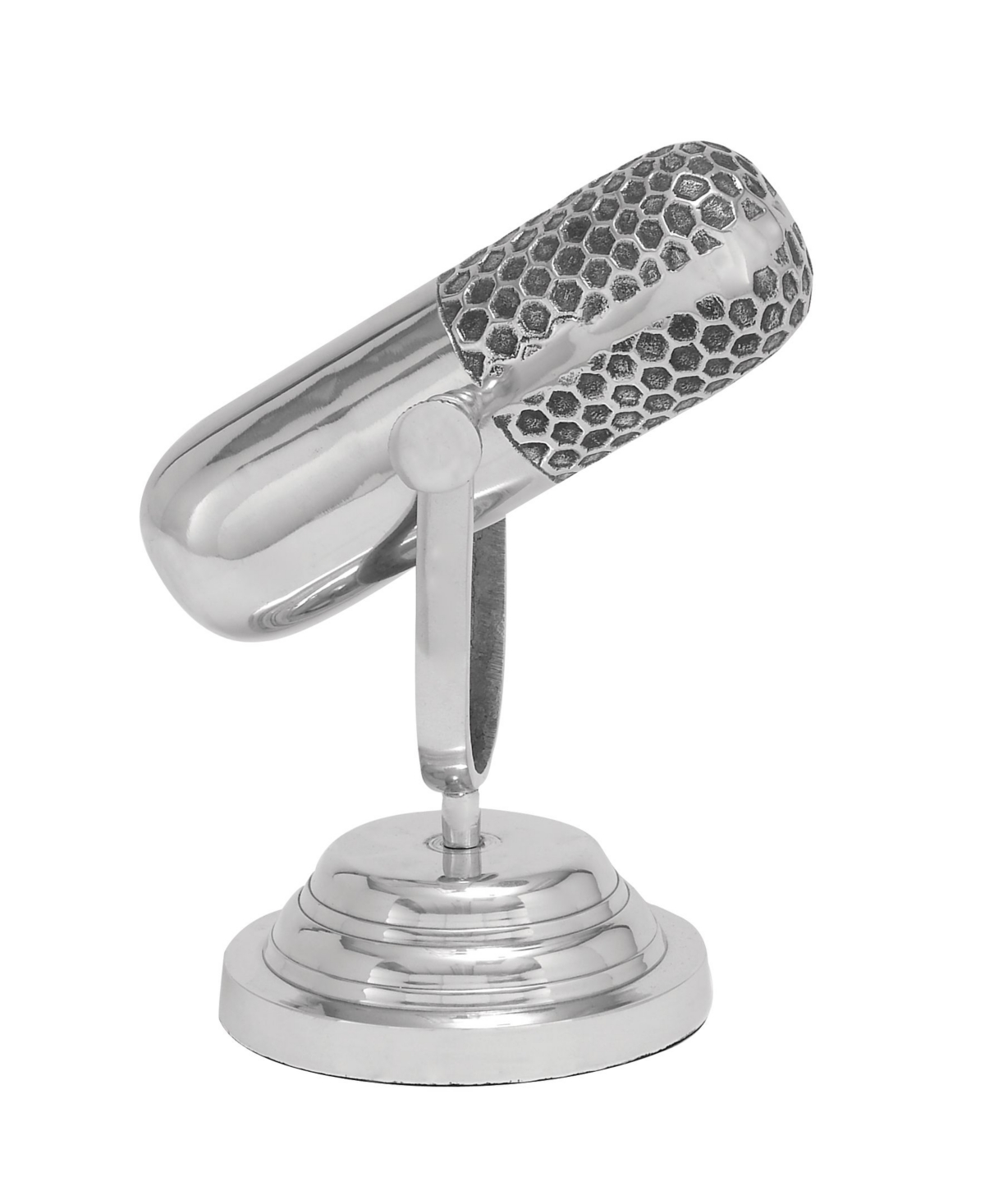 Rosemary Lane Traditional Microphone Sculpture, 9" X 9" In Silver-tone