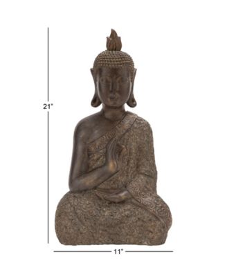 Bohemian Buddha Sculpture, 21" x 11"