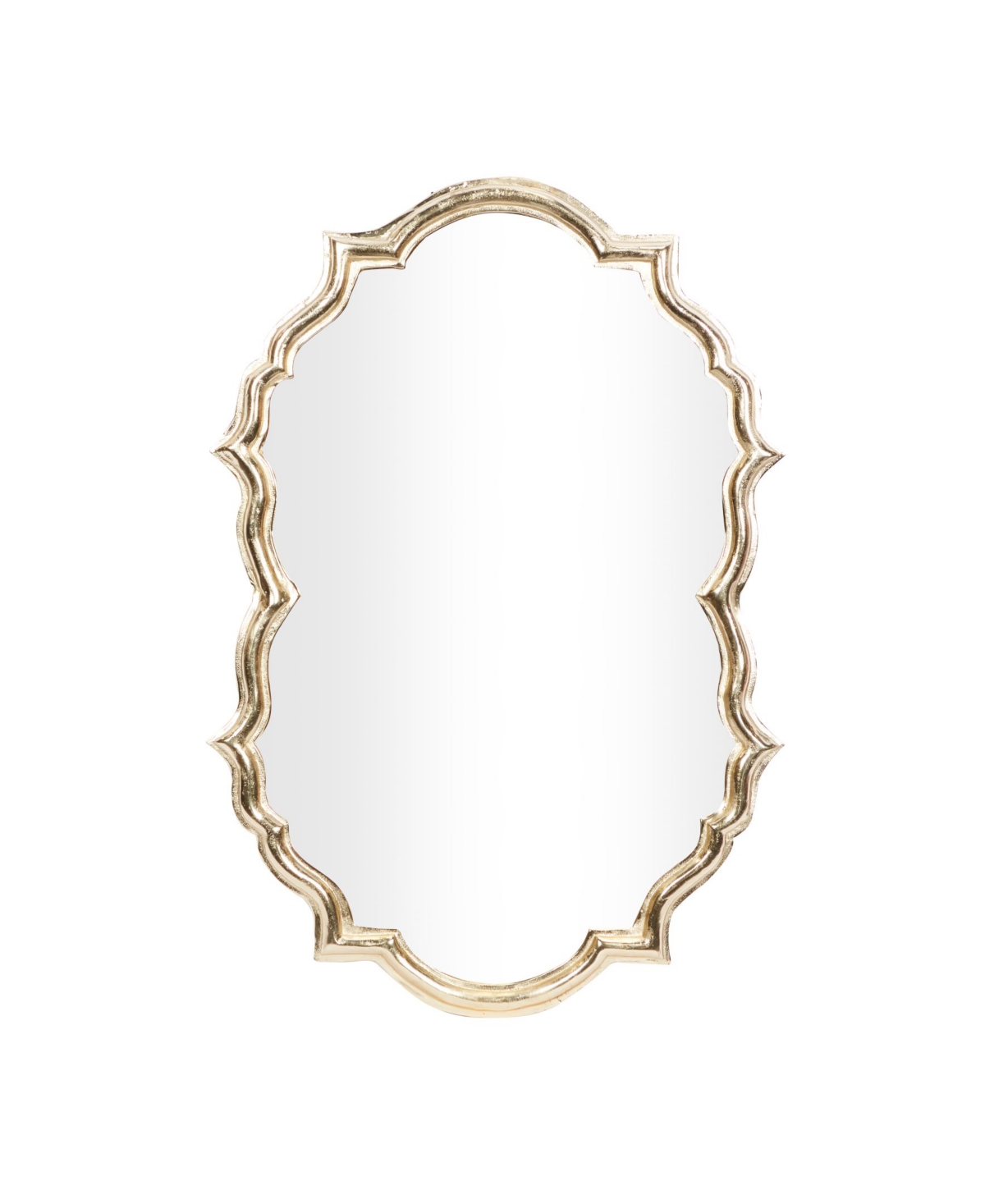 Contemporary Wall Mirror, 36" x 25" - Gold-Tone
