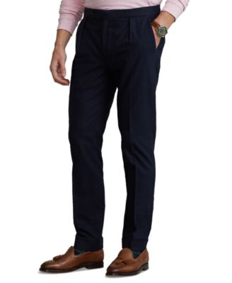 Mens Garment-Dyed Oxford Suit Trousers