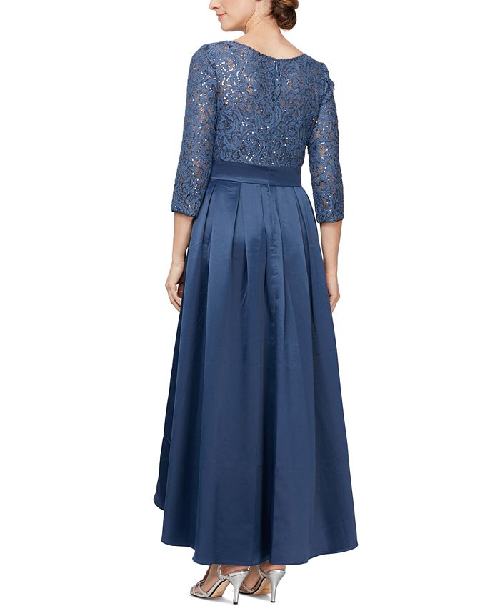 Alex Evenings Sequined-Bodice High-Low Gown & Reviews - Dresses - Women ...