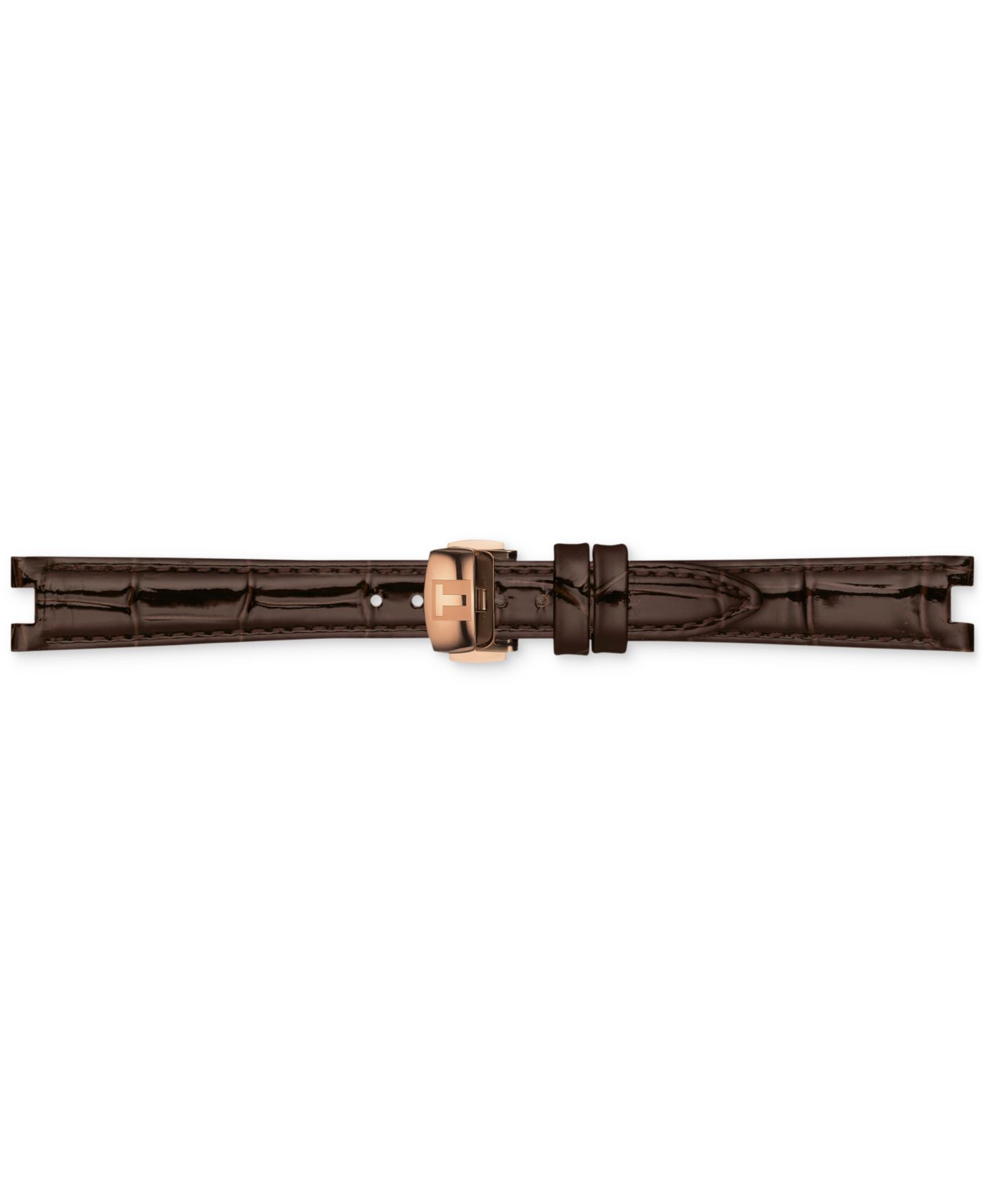 Женские часы Tissot Bellissima PVD Brown Leather Strap Watch 29mm — фото 4