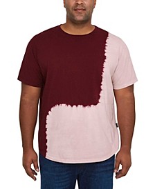 Men's Big and Tall Dip-Dye Hi-Lo T-shirt