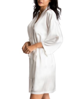 Bride Satin Wrap Robe, Cami & Tap Shorts Set