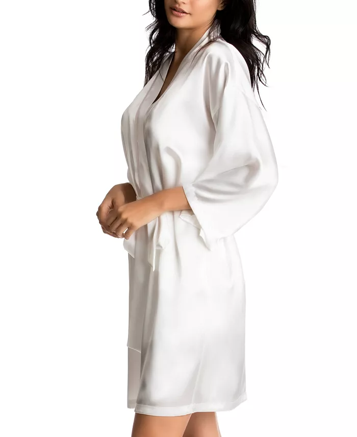 Bride Satin Wrap Robe, Cami & Tap Shorts Set - thumbnail 4