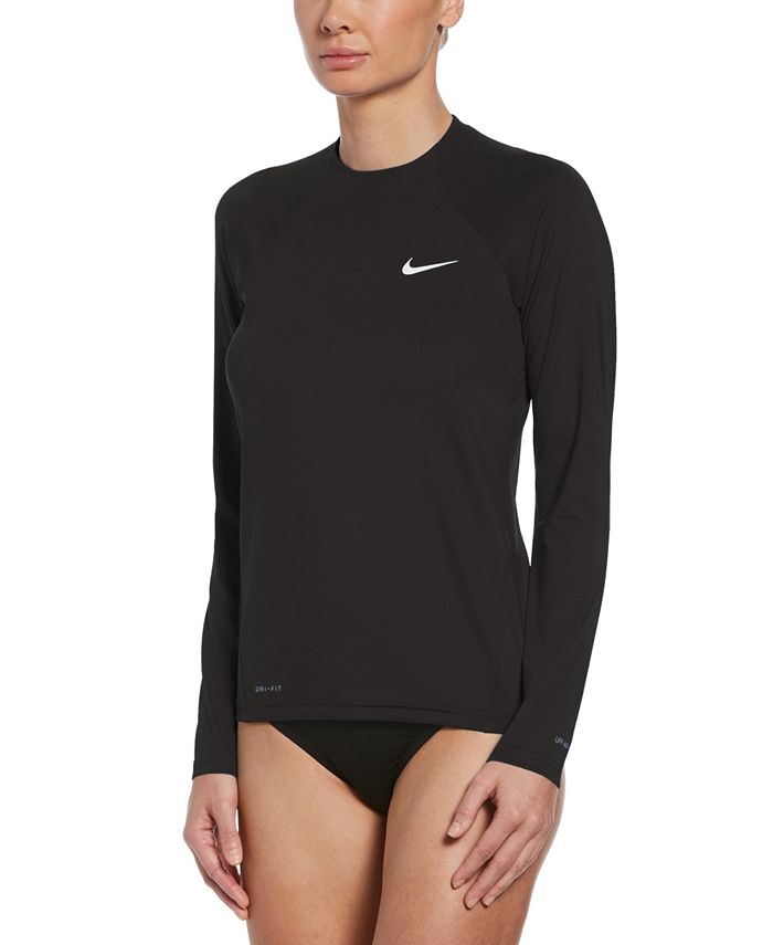 Nike Essential Long-Sleeve Rash Guard - Macy's