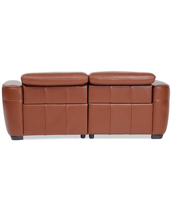 Macy's - Lexanna 2-Pc. Leather Sofa with 2 Power Motion Recliners