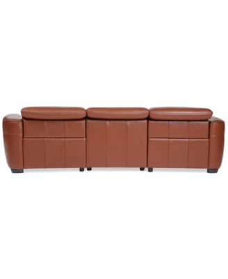 Lexanna 3-Pc. Leather Sofa with 2 Power Motion Recliners, Created for Macy's