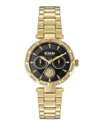 Versace Versus Gold Tone 36mm Ladies Watch! Versus Versace Brick Lane Lion Crystal Bracelet Watch, 36mm  main image 3