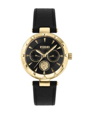 VERSUS Versace Sertie Leather Strap Watch, 36mm Versus Versace Womens Beige 36mm Strap Fashion Watch | eBay main image 4