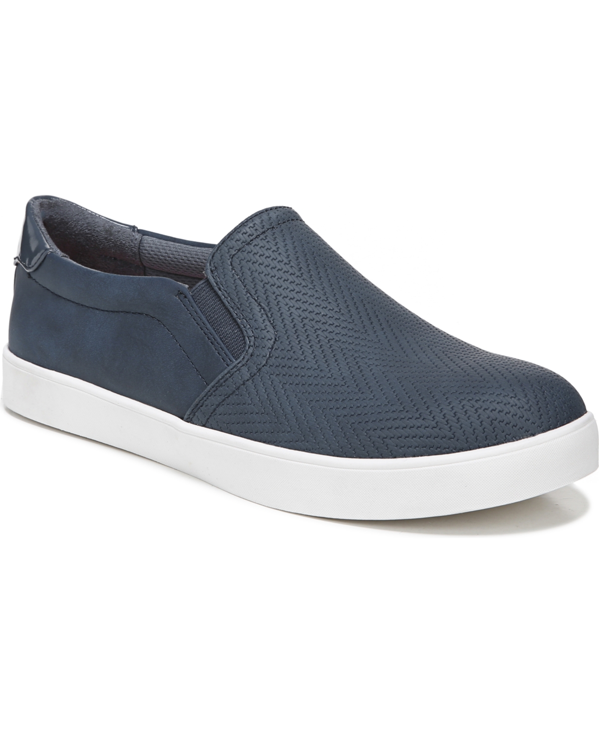 Shop Dr. Scholl's Women's Madison Slip-on Sneakers In Navy Faux Leather