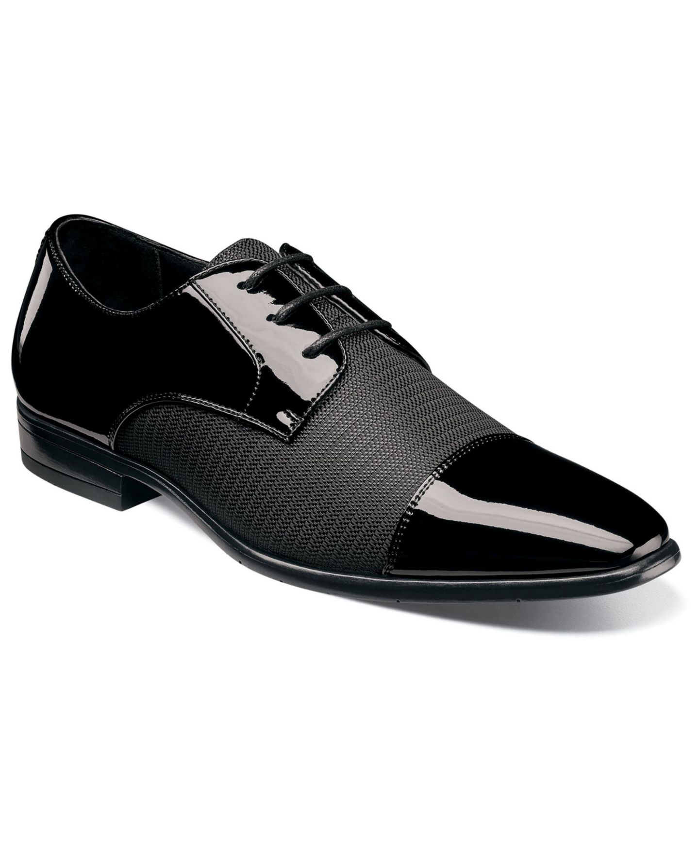 Мужские туфли Stacy Adams Pharoah Cap Toe Oxford, цвет: Чёрный — фото 1