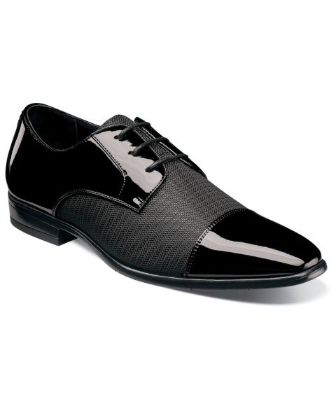 Мужские туфли Stacy Adams Pharoah Cap Toe Oxford, цвет: Чёрный