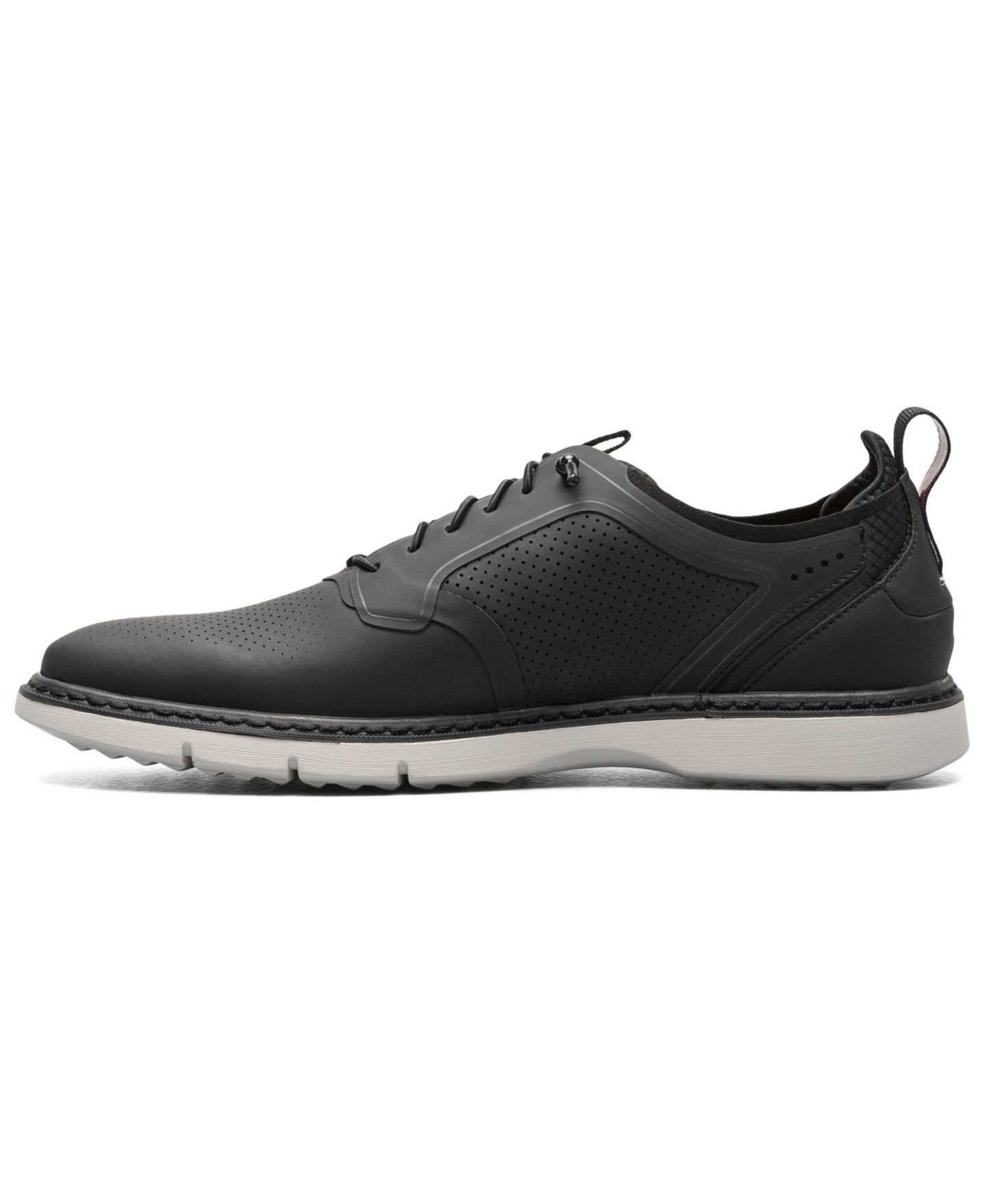 Обувь Stacy Adams Men's Synchro Plain Toe Elastic Lace Shoes, цвет: Чёрный — фото 5