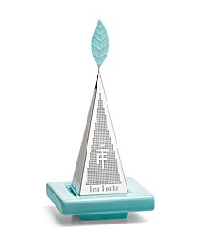 Lusso Platinum Tea Infuser with Turquoise Tea Tray