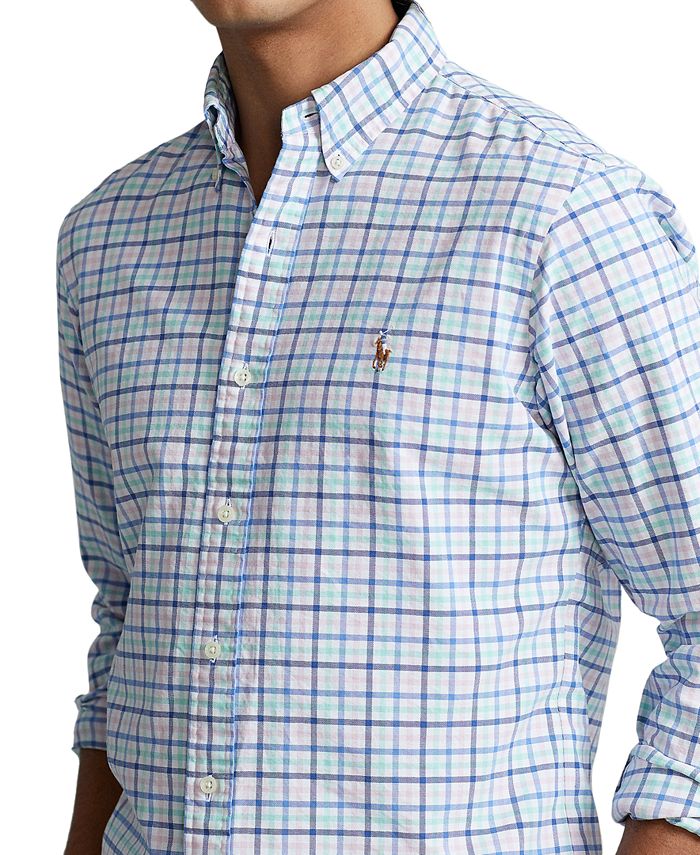 Polo Ralph Lauren Men's ClassicFit Gingham Oxford Shirt Macy's