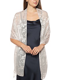Floral Burnout Evening Wrap, Created for Macy's