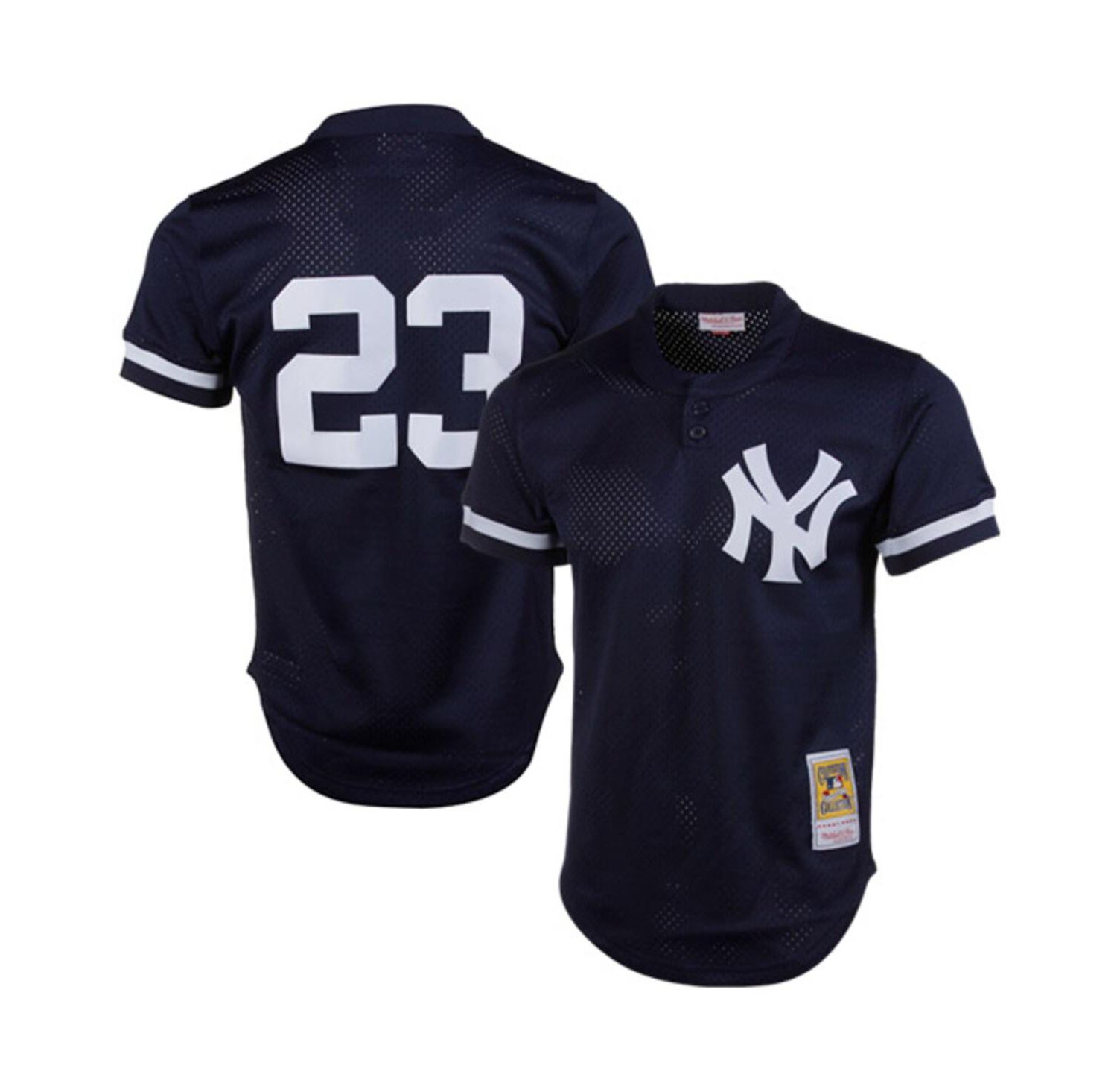 Men's Don Mattingly Navy New York Yankees 1995 Authentic Cooperstown Collection Mesh Batting Practice Jersey