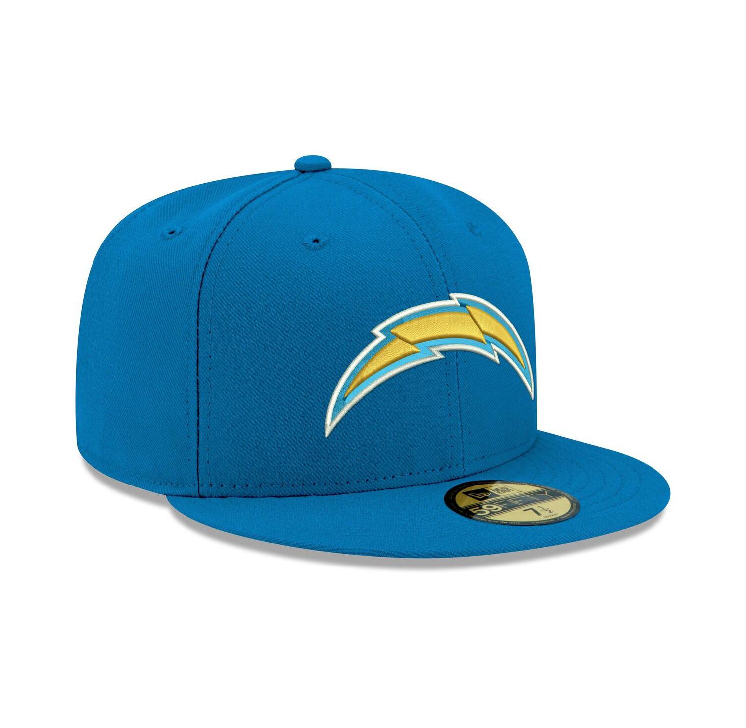 Men's Powder Blue Los Angeles Chargers Omaha Primary Logo 59FIFTY Fitted Hat