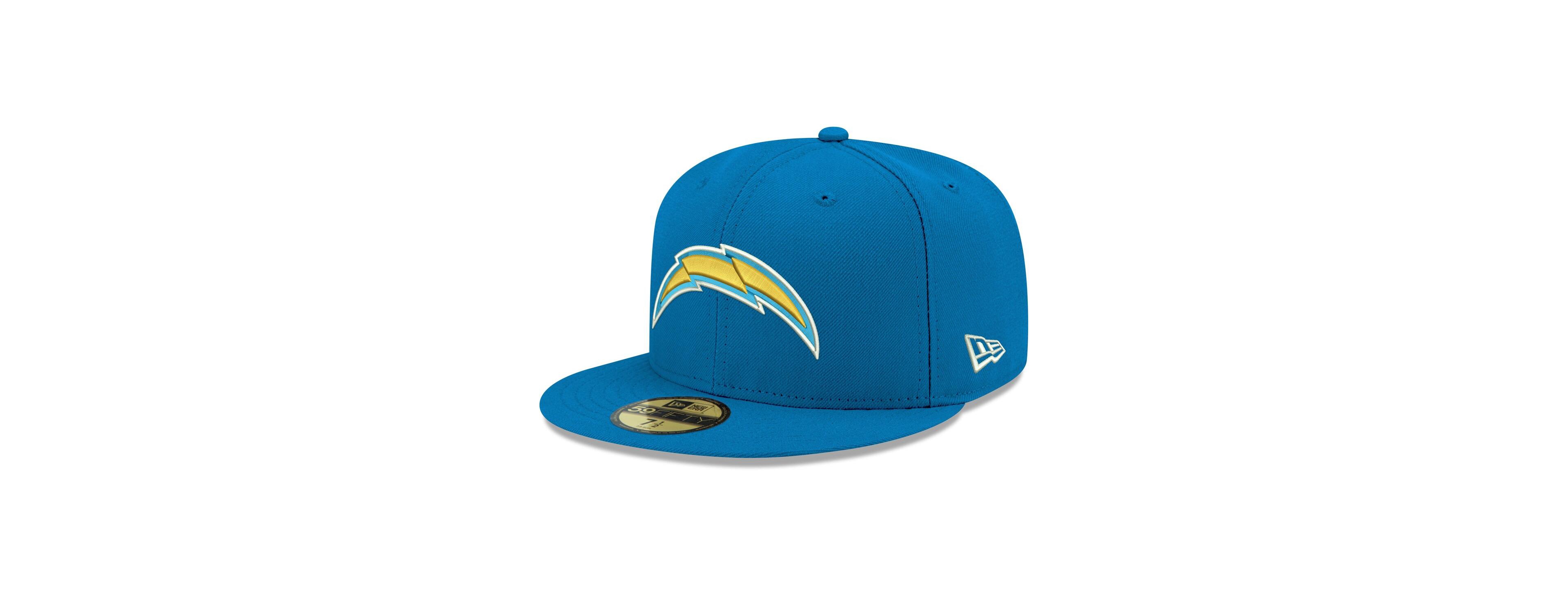 Men's Powder Blue Los Angeles Chargers Omaha Primary Logo 59FIFTY Fitted Hat