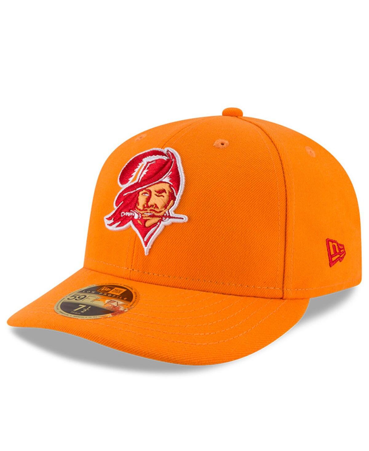 New Era Men's Orange Tampa Bay Buccaneers Omaha Throwback Low Profile 59fifty Fitted Hat