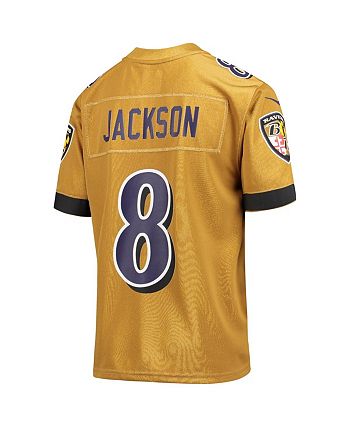 Black and gold lamar jackson jersey sales