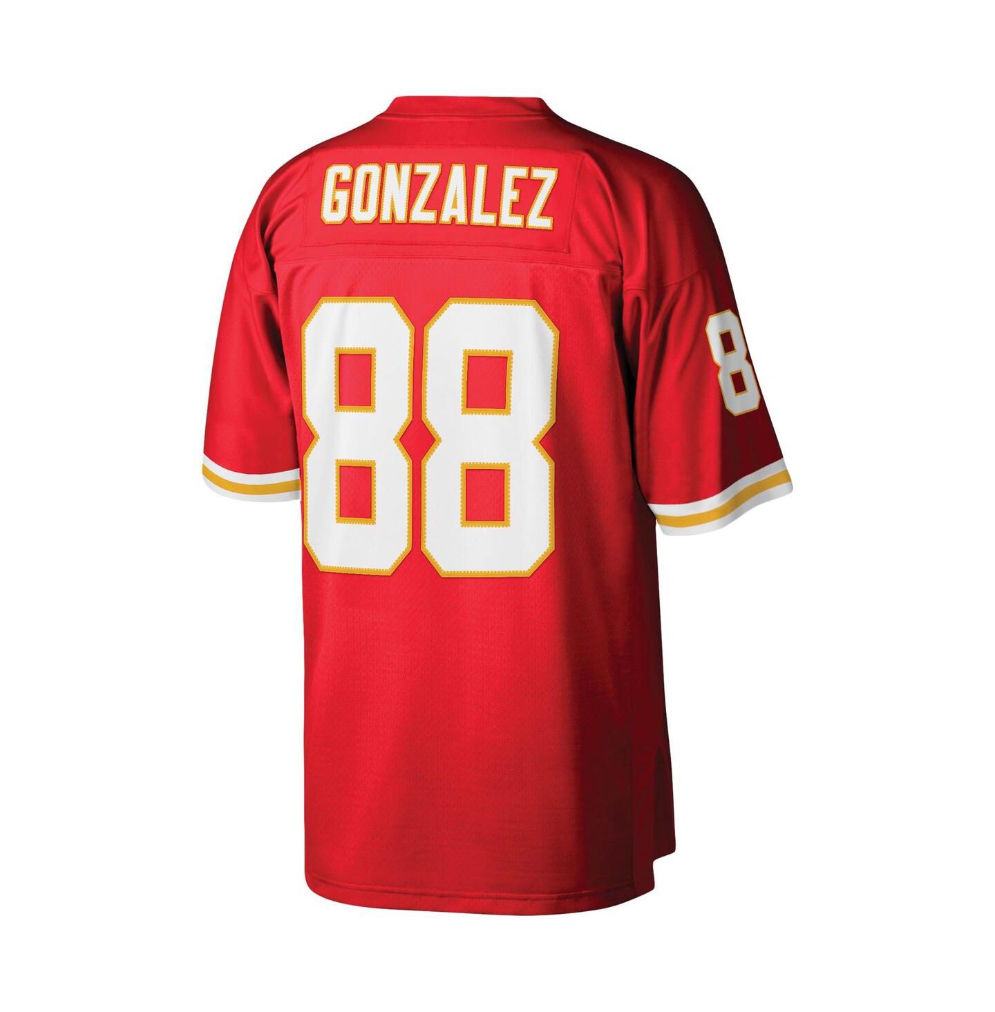 Мужской топ Mitchell & Ness Tony Gonzalez Red Kansas City Chiefs Legacy Replica Jersey — фото 2
