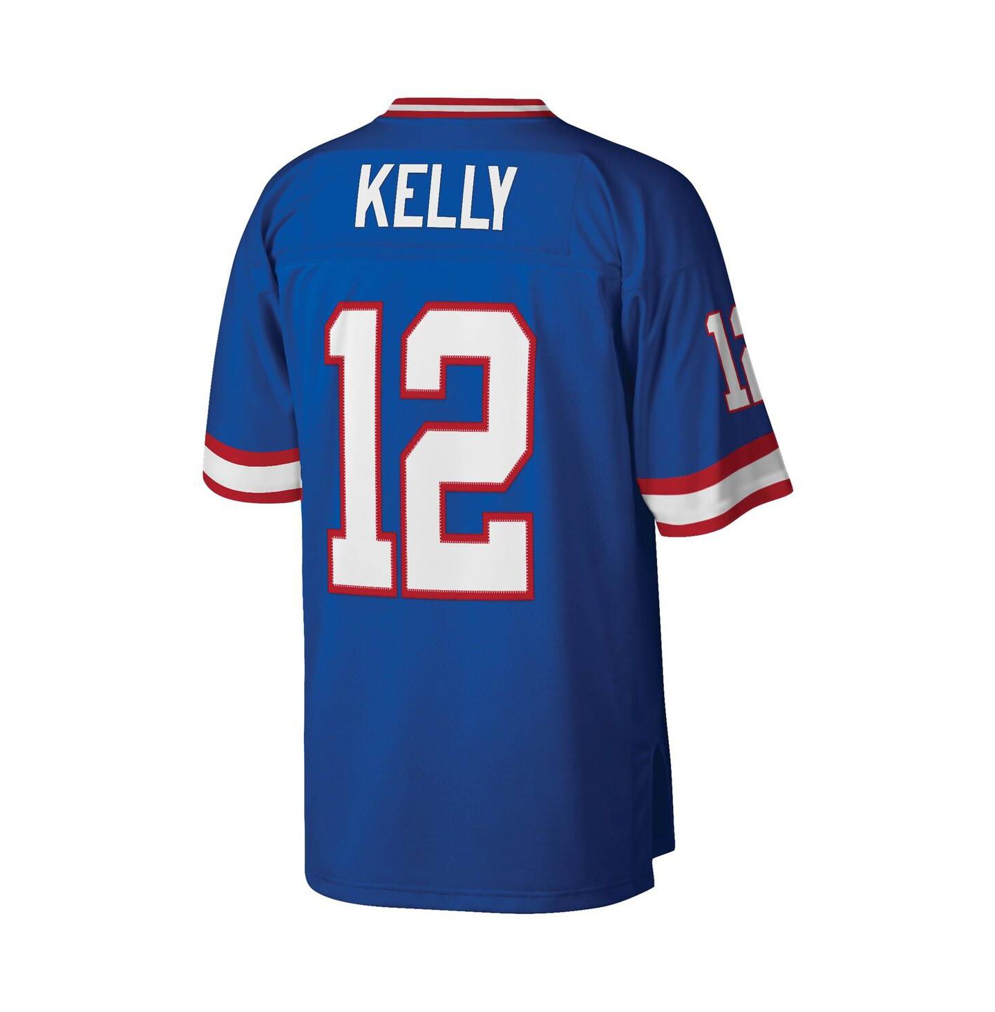 Мужской топ Mitchell & Ness Jim Kelly Royal Buffalo Bills Legacy Replica Jersey — фото 2