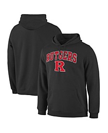 Men's Black Rutgers Scarlet Knights Campus Logo Pullover Hoodie