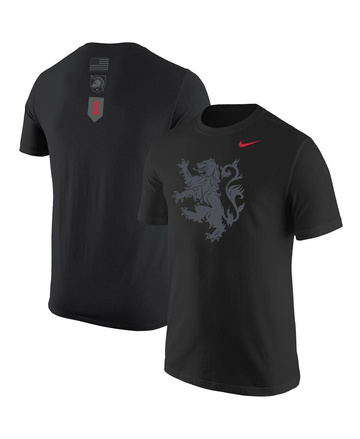 UPC 191182815831 product image for Men's Black Army Black Knights Rivalry Lion T-shirt | upcitemdb.com